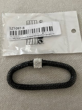 Pulsera Acero Negro con Cierre Brillante