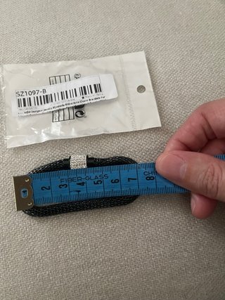 Pulsera Acero Negro con Cierre Brillante