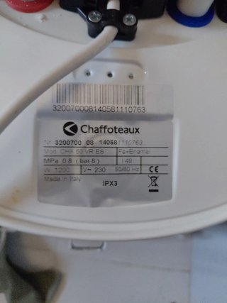 Calentador Eléctrico Chaffoteaux Blanco