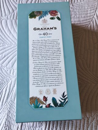 Caixa Graham's Tawny 40 Anos Port original vazia