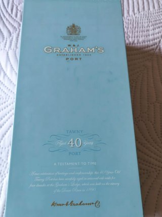 Caixa Graham's Tawny 40 Anos Port original vazia