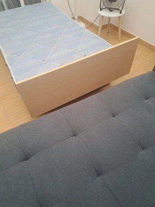 Cama plegable con colchón