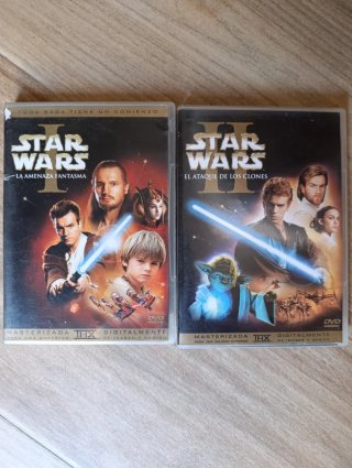 DVD Star Wars Episodio I y II (Español)