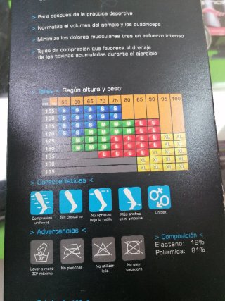 Media de compresión. Talla xL