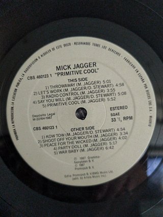 Vinilo Mick Jagger Primitive Cool