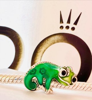 Charm Pandora Camaleon Verde