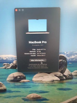 MacBook Pro 16 A2485 Plata