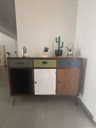 Cómoda Multiusos Madera y Metal