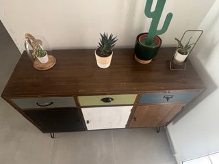 Cómoda Multiusos Madera y Metal