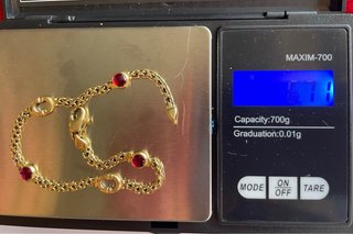 Pulsera Oro 18kt Rubíes