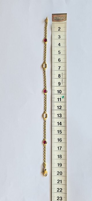 Pulsera Oro 18kt Rubíes