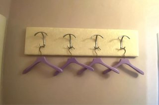Set 4 appendini legno lilla