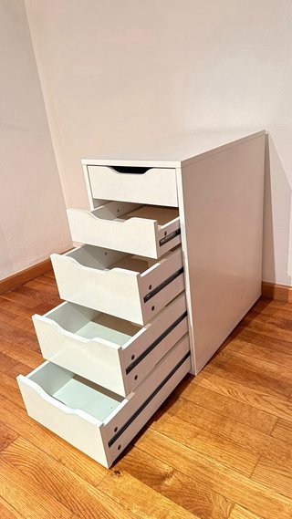 Cajonera IKEA blanca 5 cajones