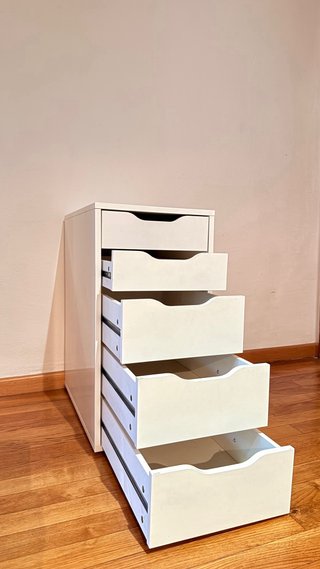 Cajonera IKEA blanca 5 cajones