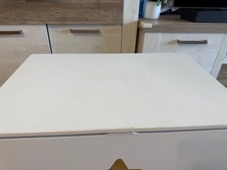 Baúl infantil de madera blanco | 90 L