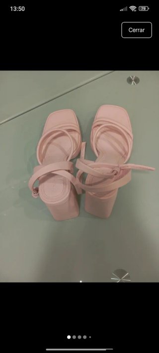 Tacones rosas plataforma