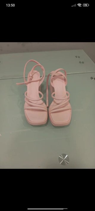 Tacones rosas plataforma