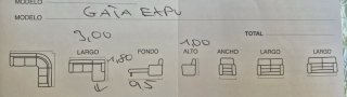Sofá GAIA EXPU 3,00 x 1,80