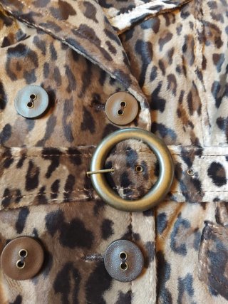 Giacchetta Vintage con Stampa Animalier Luis Civit Taglia 44