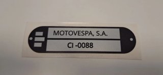Pegatina Homologación vespino CI-0088