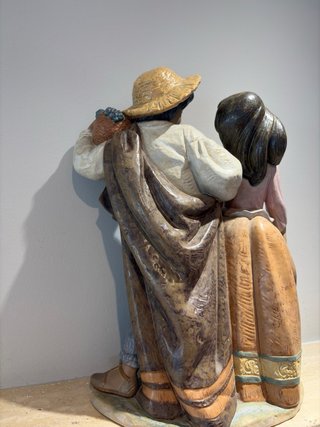 Figura Lladro Porcelana Vendimia Romántica
