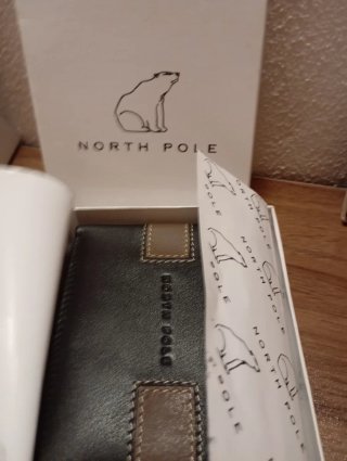 Portafoglio North Pole Uomo Pelle Nero Marrone