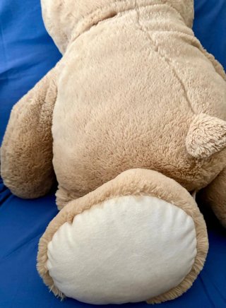 Oso de peluche XL con lazo rojo