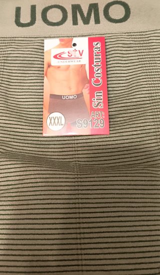 Lote 12 Calzoncillos Boxer Uomo Talla XL