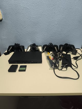 Consola PlayStation 2 slim nera + controller