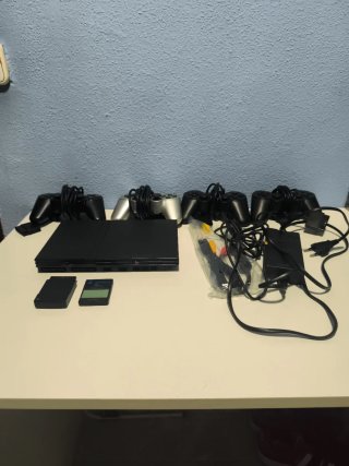 Consola PlayStation 2 slim nera + controller