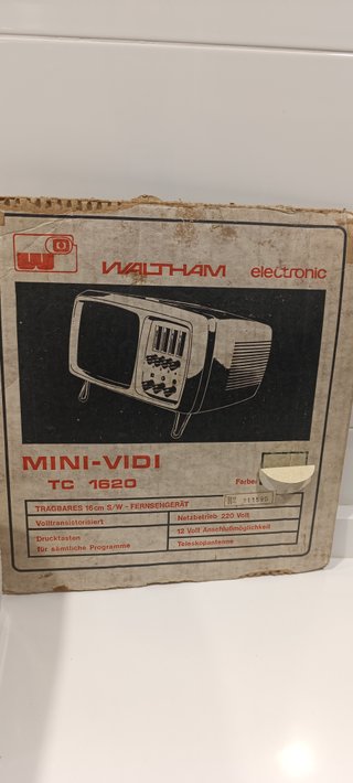 Televisor Vintage Waltham Mini Vidi TC 1620