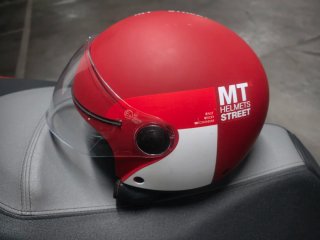 Casco MT Street Inboard Talla L Rojo