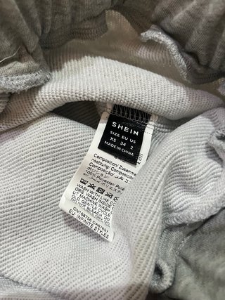 Pantalón acampanado gris Shein 34 XS mujer nuevo