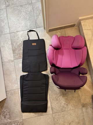 Silla de coche rosa