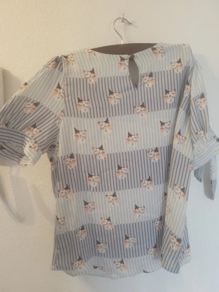 Blusa Lili Sidonio Estampado Gatos Talla M
