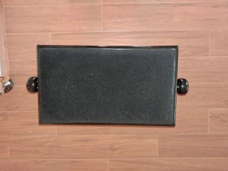 Silla de piano ajustable negra