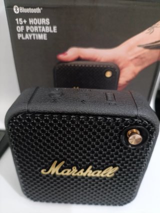 Altavoz Bluetooth Marshall Willen Negro/Dorado