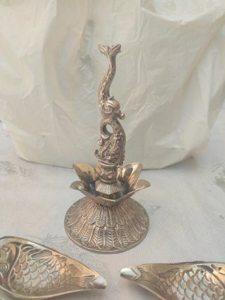 Servidor Caviar Vintage Delfín Plata