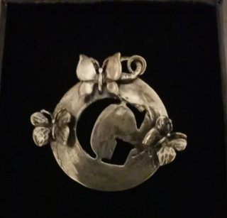 Ciondolo Argento con Farfalle