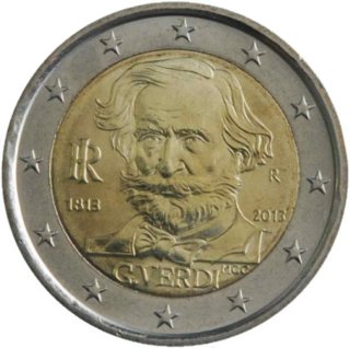 2 € Italia 2013 Verdi Conmemorativa
