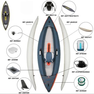 Kayak hinchable Itiwit 1 plaza, muy poco uso