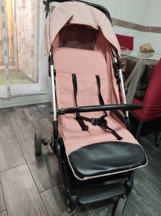 Silla de paseo bebé rosa
