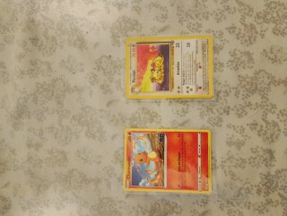 Cartas Pokémon Persian y Charmander