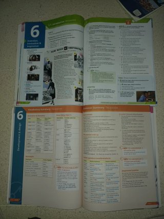 Libros de inglés de 1° de bachillerato.