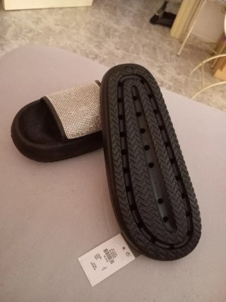 Chanclas Primark Plataforma Brillantes Talla 39