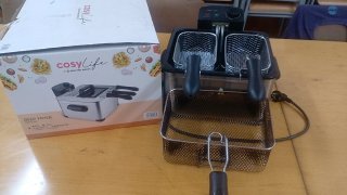Freidora CosyLife 4.5L con 3 cestas