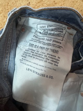 Levi's 513 Vintage Shorts Jeans Blu