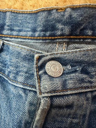 Levi's 513 Vintage Shorts Jeans Blu