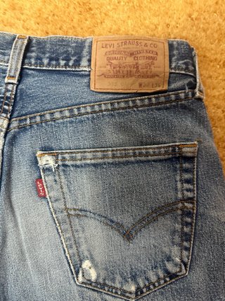 Levi's 513 Vintage Shorts Jeans Blu