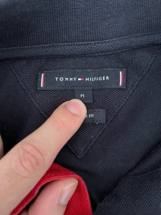 Polo Tommy Hilfiger negro original - Talla M